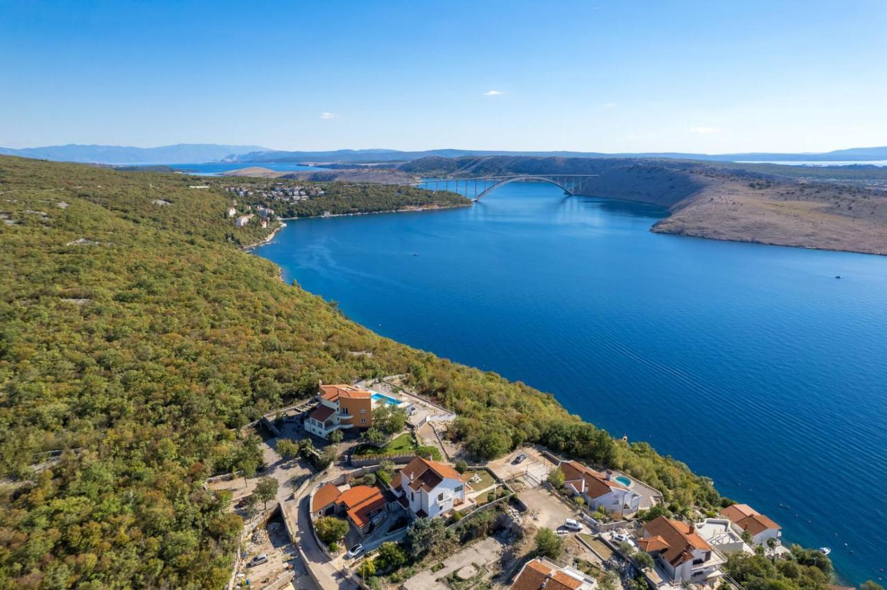 Luxury Villa Ostro With Pool & Krk Bridge View Kraljevica Esterno foto