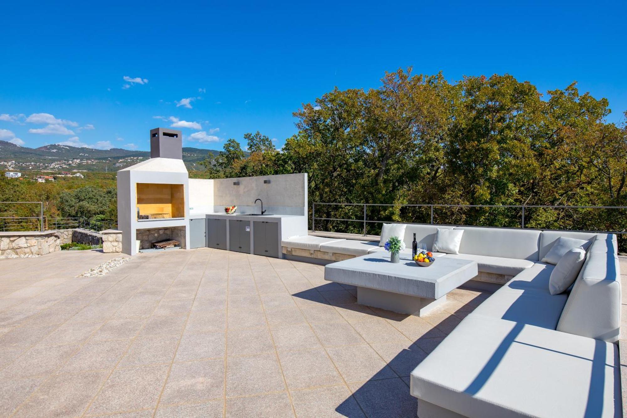 Luxury Villa Ostro With Pool & Krk Bridge View Kraljevica Esterno foto