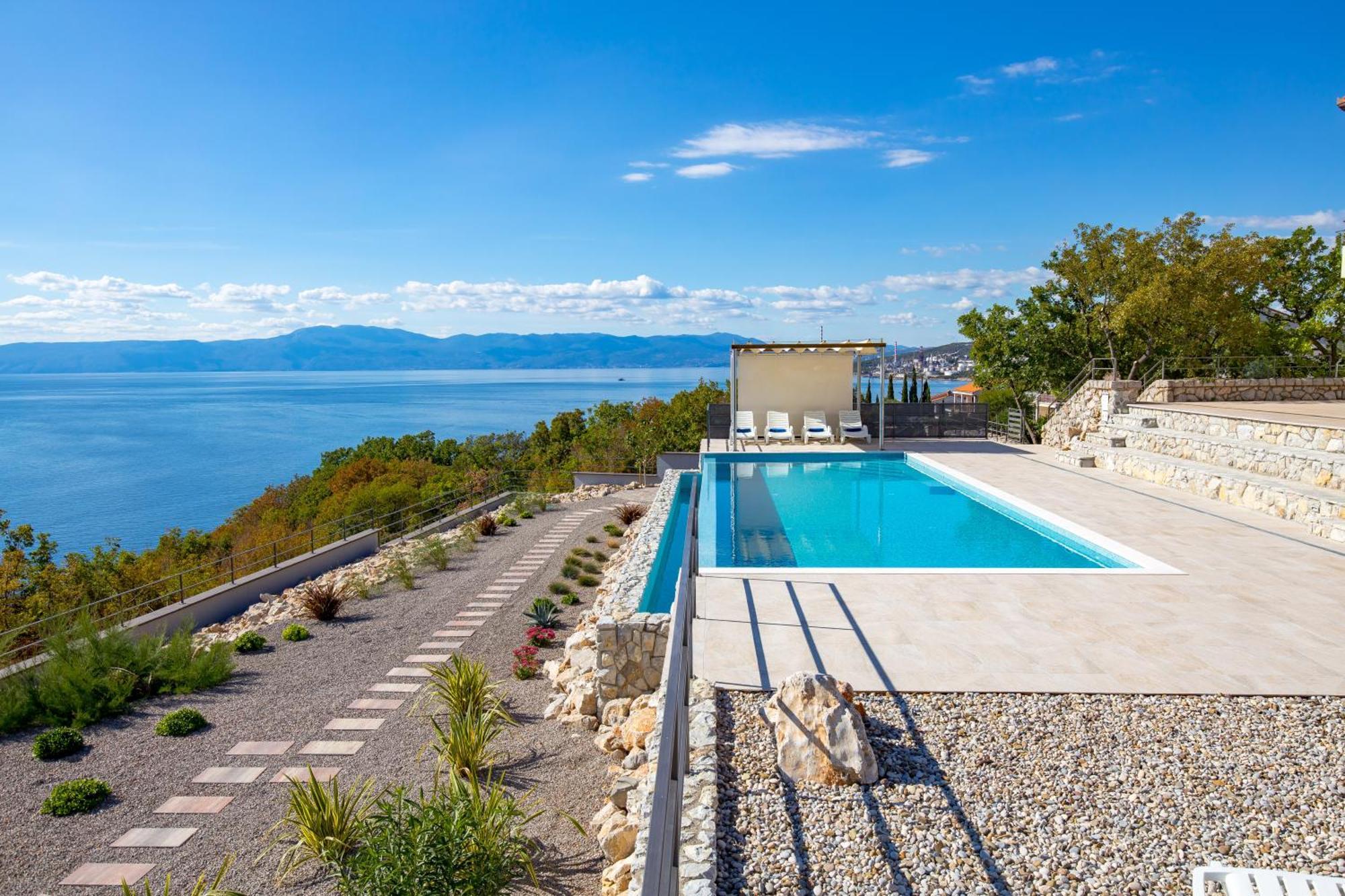 Luxury Villa Ostro With Pool & Krk Bridge View Kraljevica Esterno foto