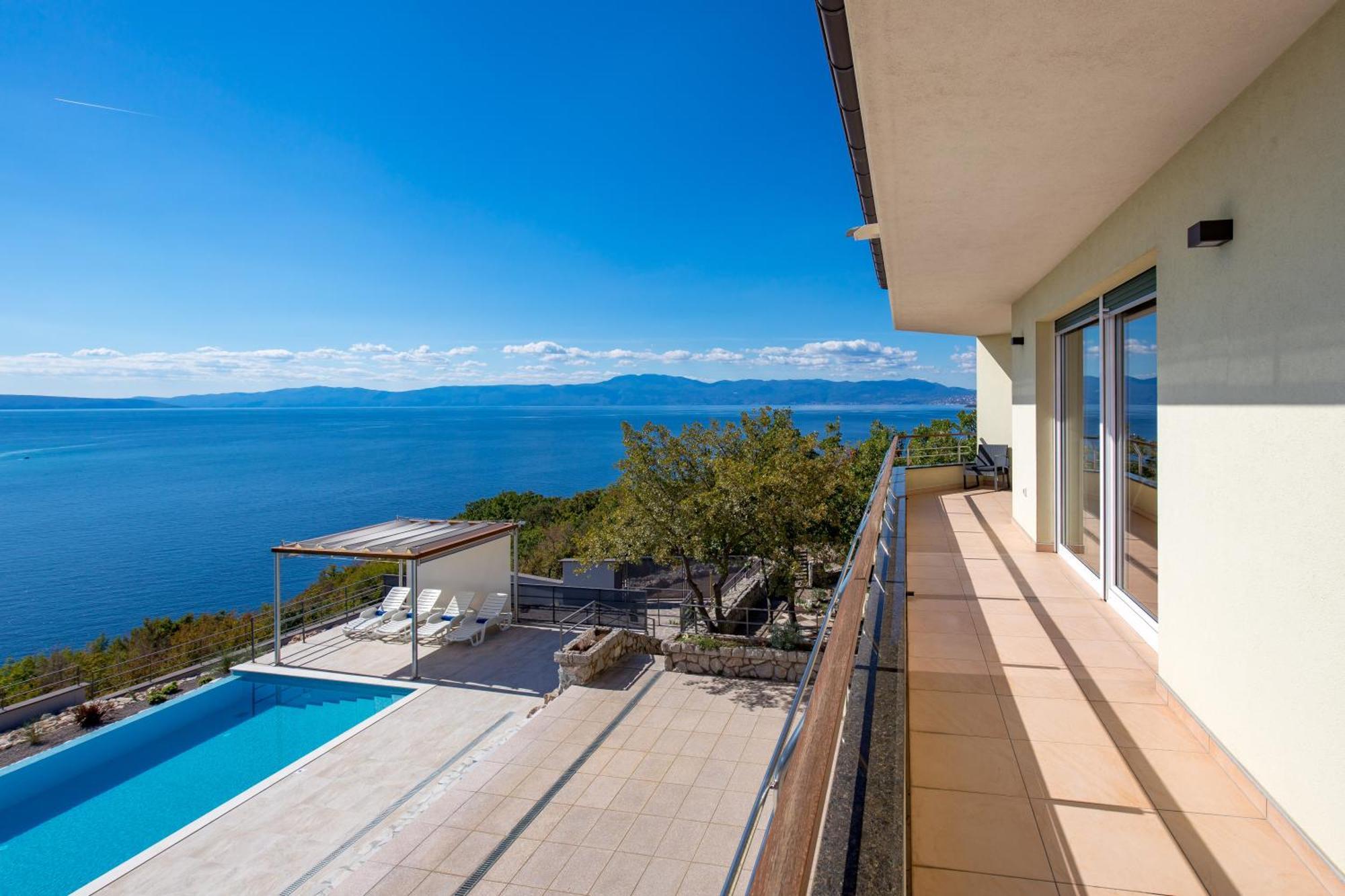 Luxury Villa Ostro With Pool & Krk Bridge View Kraljevica Esterno foto