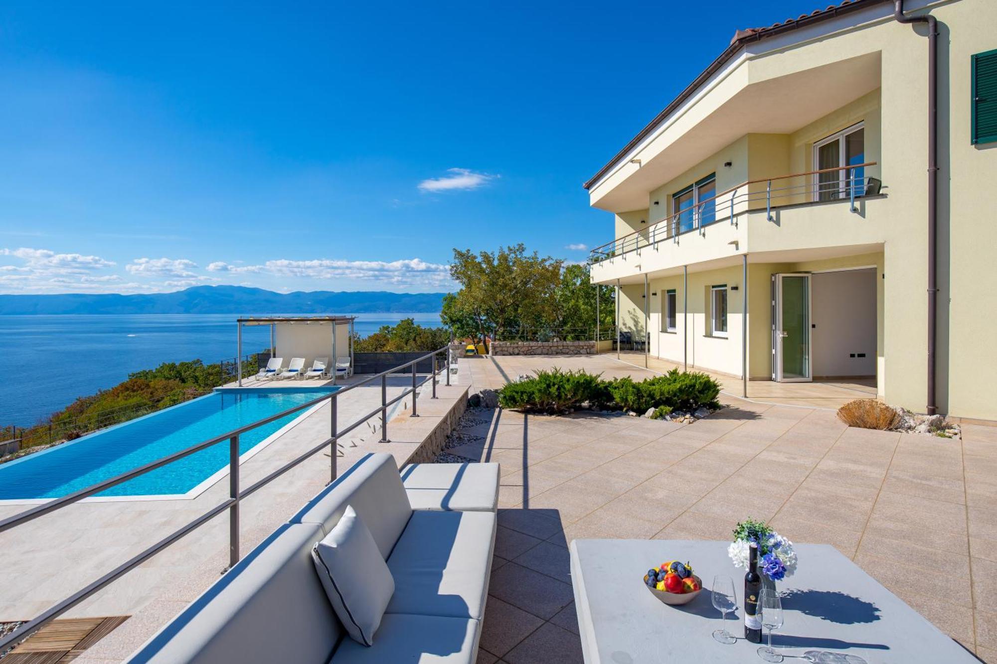 Luxury Villa Ostro With Pool & Krk Bridge View Kraljevica Esterno foto