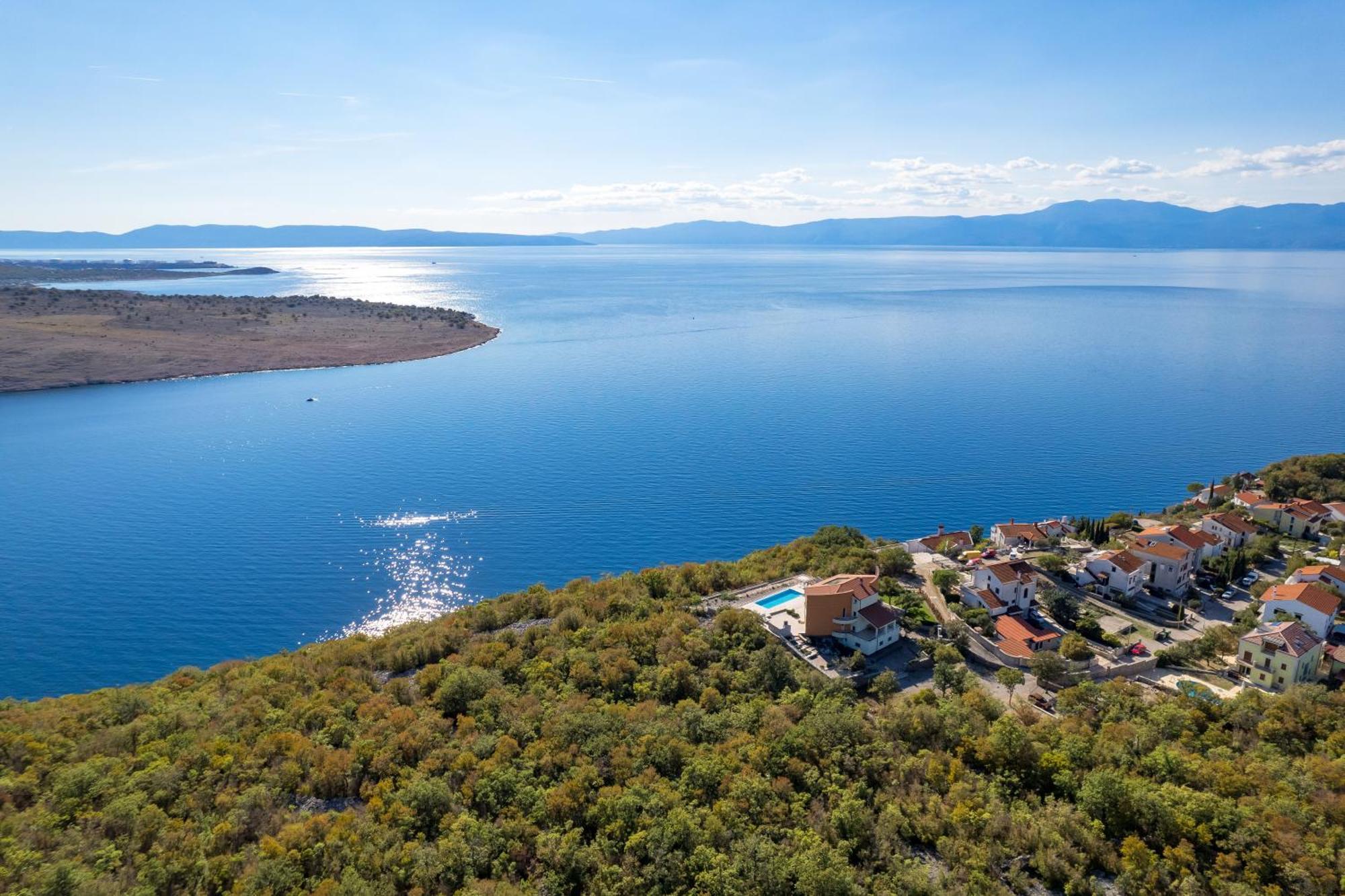 Luxury Villa Ostro With Pool & Krk Bridge View Kraljevica Esterno foto