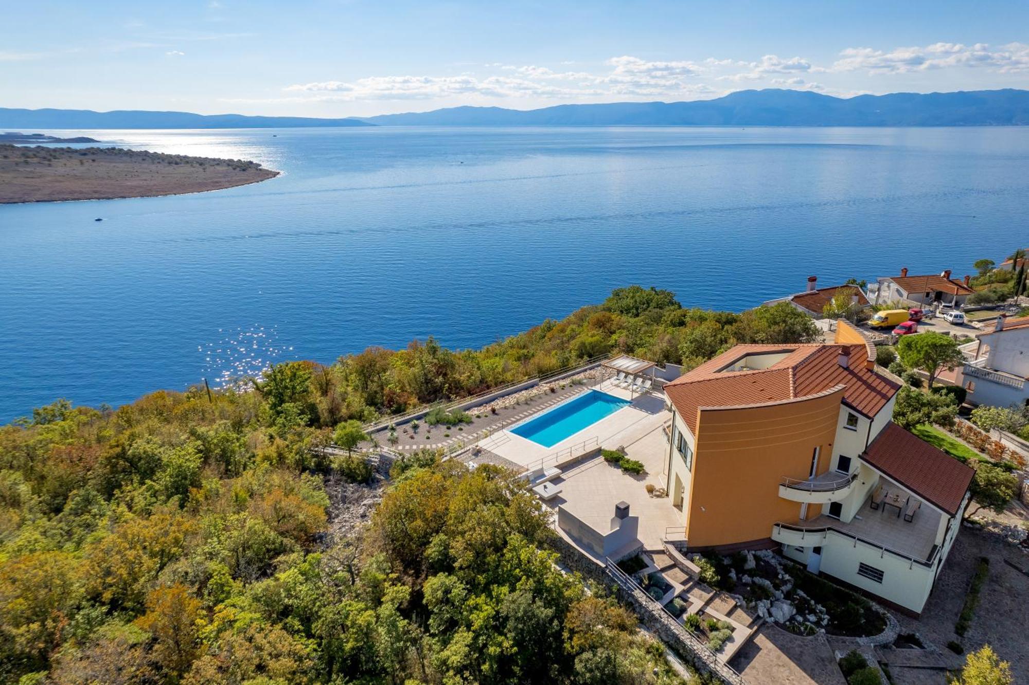 Luxury Villa Ostro With Pool & Krk Bridge View Kraljevica Esterno foto